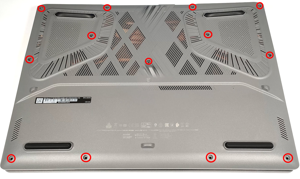 Hướng dẫn thay pin cho laptop MSI Sword 17 HX B14V