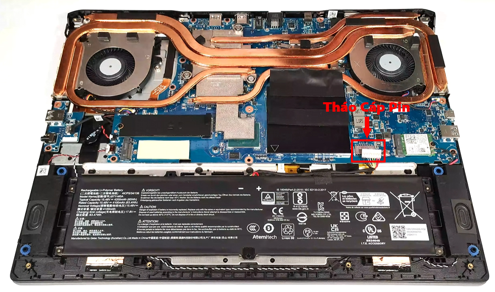 Hướng dẫn thay pin cho laptop MSI Sword 17 HX B14V