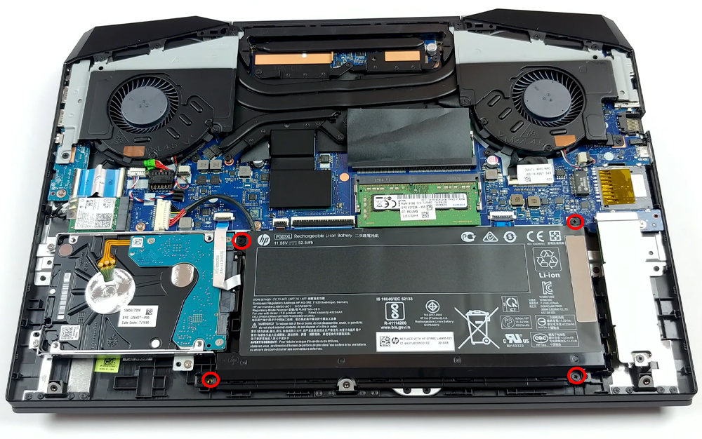 Hướng dẫn thay pin HP Pavilion Gaming 15 2019