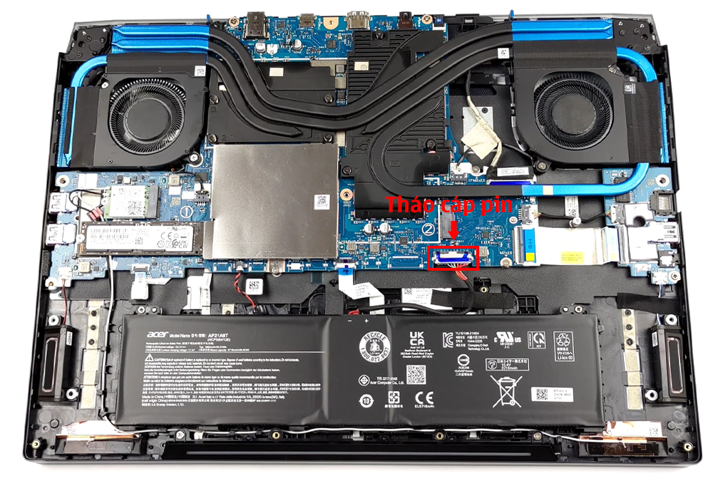 Hướng dẫn thay pin laptop Acer Predator Helios 300 (PH317-56)