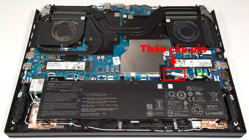 Hướng dẫn thay pin laptop Acer Predator Helios Neo 16 PHN16-72