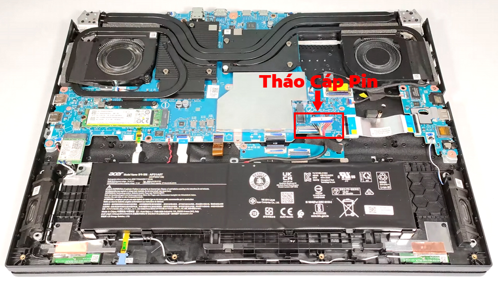Hướng dẫn thay pin laptop Acer Predator Helios Neo 18 PHN18-71