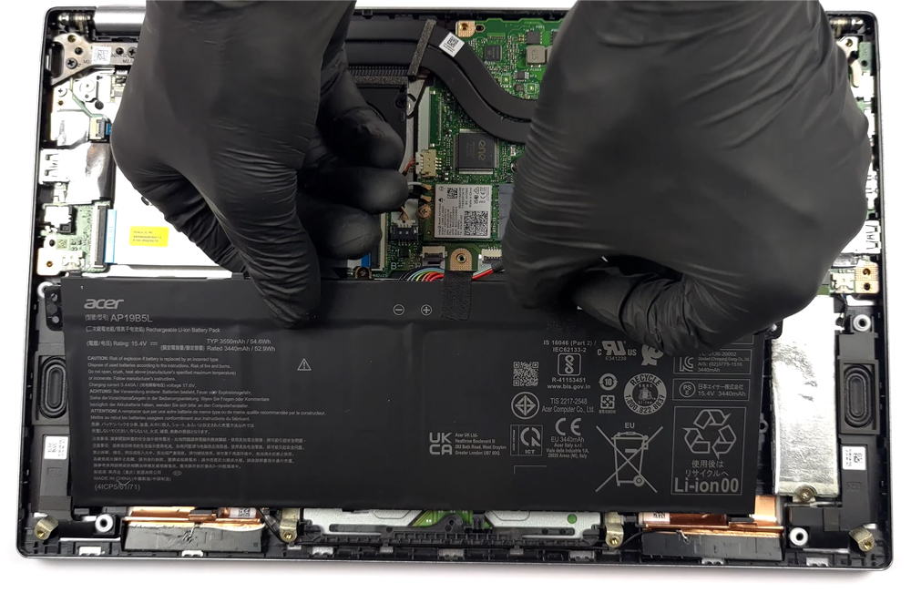 Hướng dẫn thay pin laptop Acer Swift 3 SF314-512