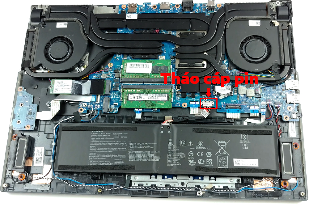 Hướng dẫn thay pin laptop ASUS ROG Strix SCAR 17 G733