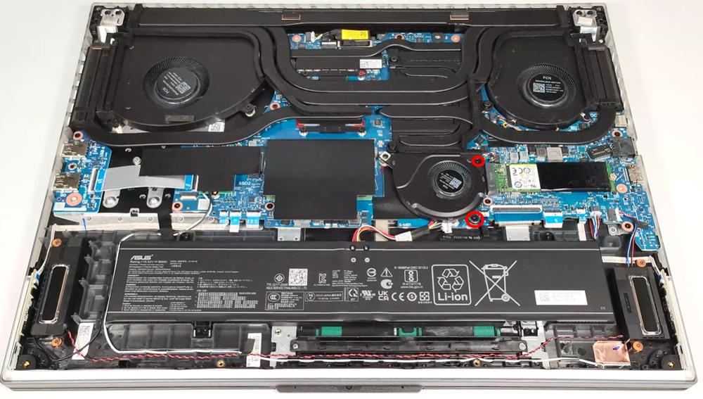 Hướng dẫn thay pin laptop ASUS ROG Strix SCAR 18 G834 2024