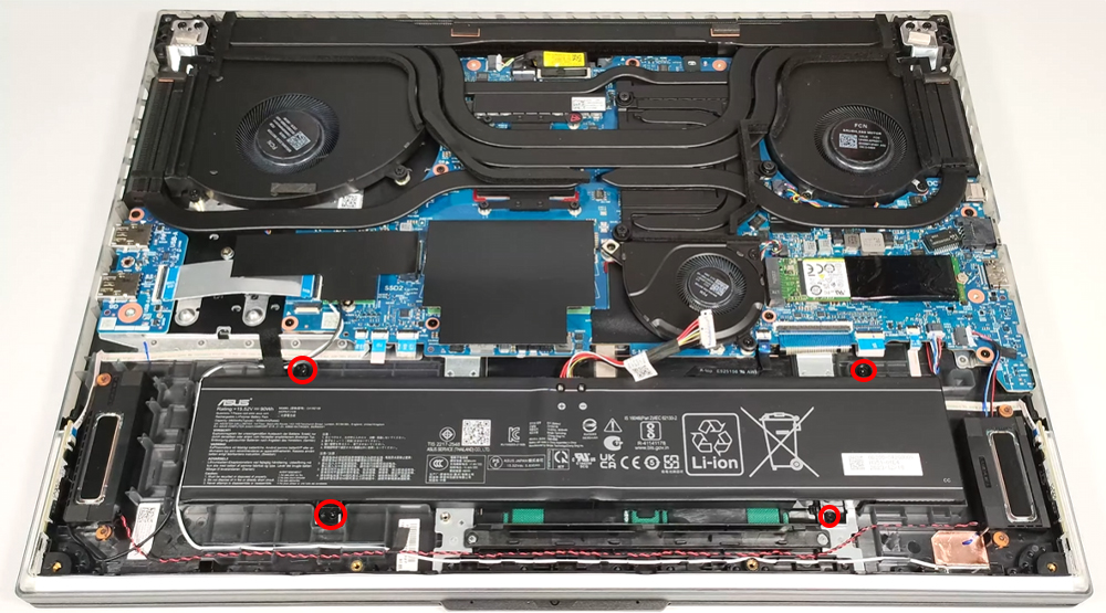 Hướng dẫn thay pin laptop ASUS ROG Strix SCAR 18 G834 2024