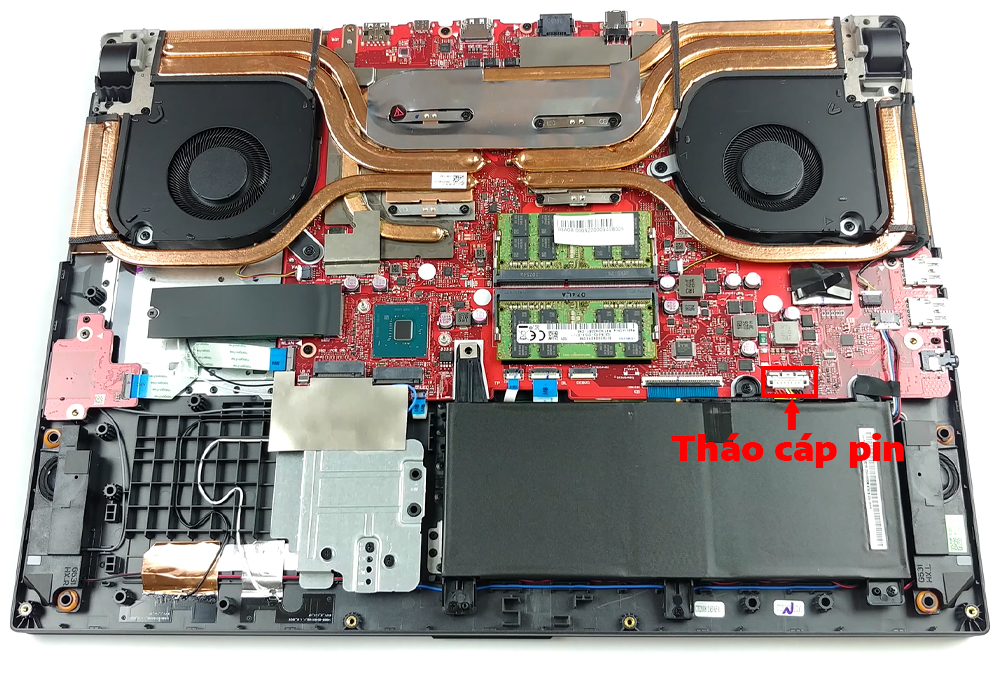 Hướng dẫn thay pin laptop ASUS ROG Strix SCAR 17 G732