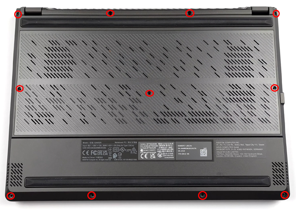 Hướng dẫn thay pin laptop ASUS ROG Zephyrus G14 GA402