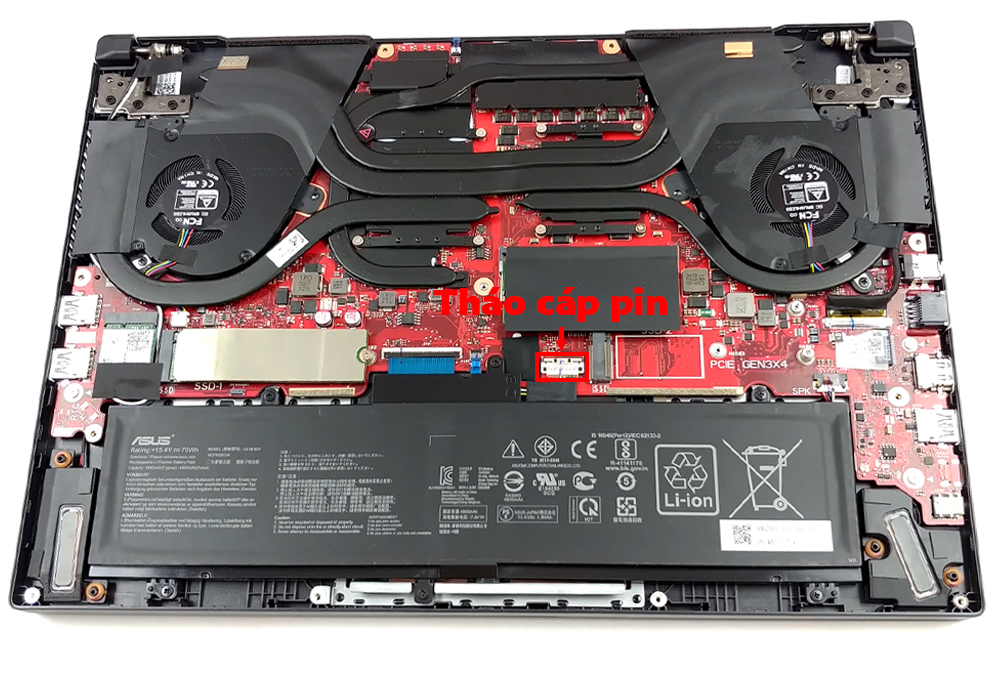 Hướng dẫn thay pin laptop ASUS TUF Dash F15 FX516