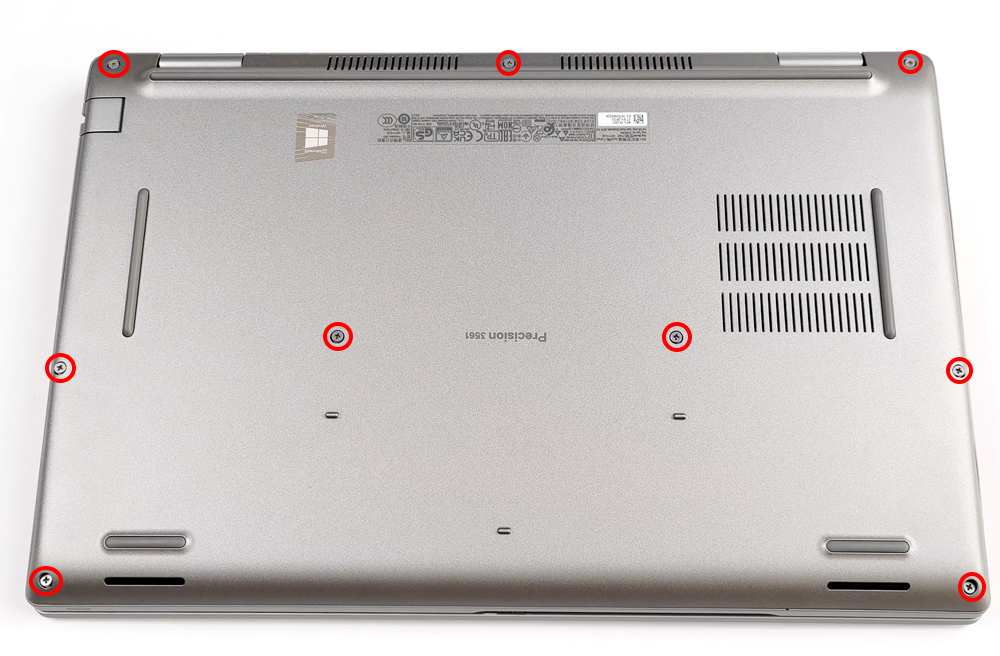 Hướng dẫn thay pin laptop Dell Precision 15 3561