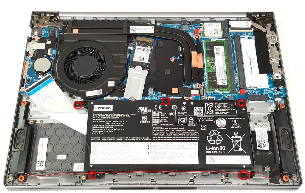 Hướng dẫn thay pin Lenovo ThinkBook 14 G7 IML 