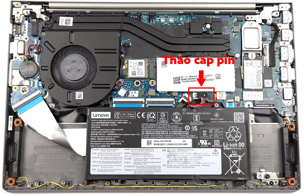 Hướng dẫn thay pin laptop Lenovo ThinkBook 14 Gen 4