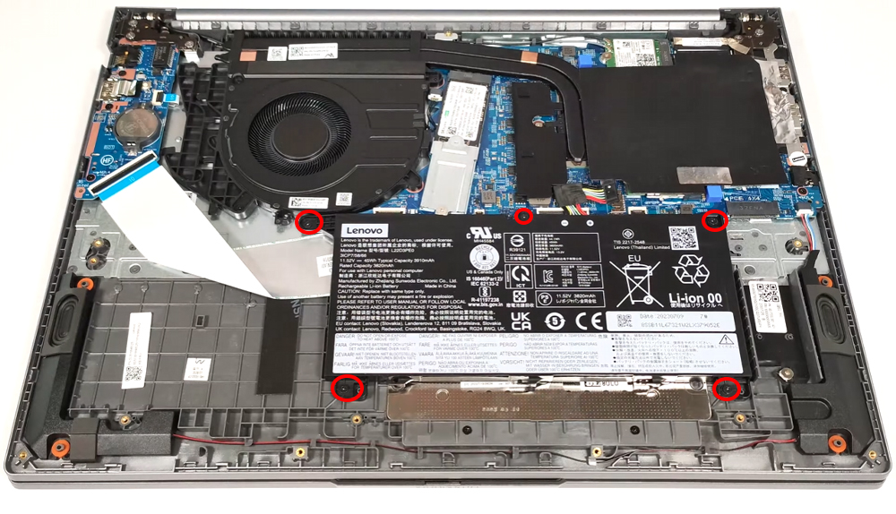 Hướng Dẫn Thay Pin Laptop Lenovo ThinkBook 16 Gen 6 Intel