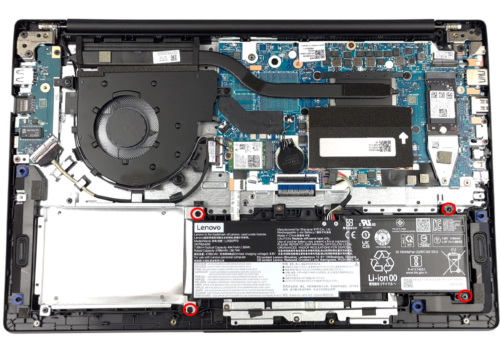Hướng dẫn thay pin laptop Lenovo V15 Gen 3