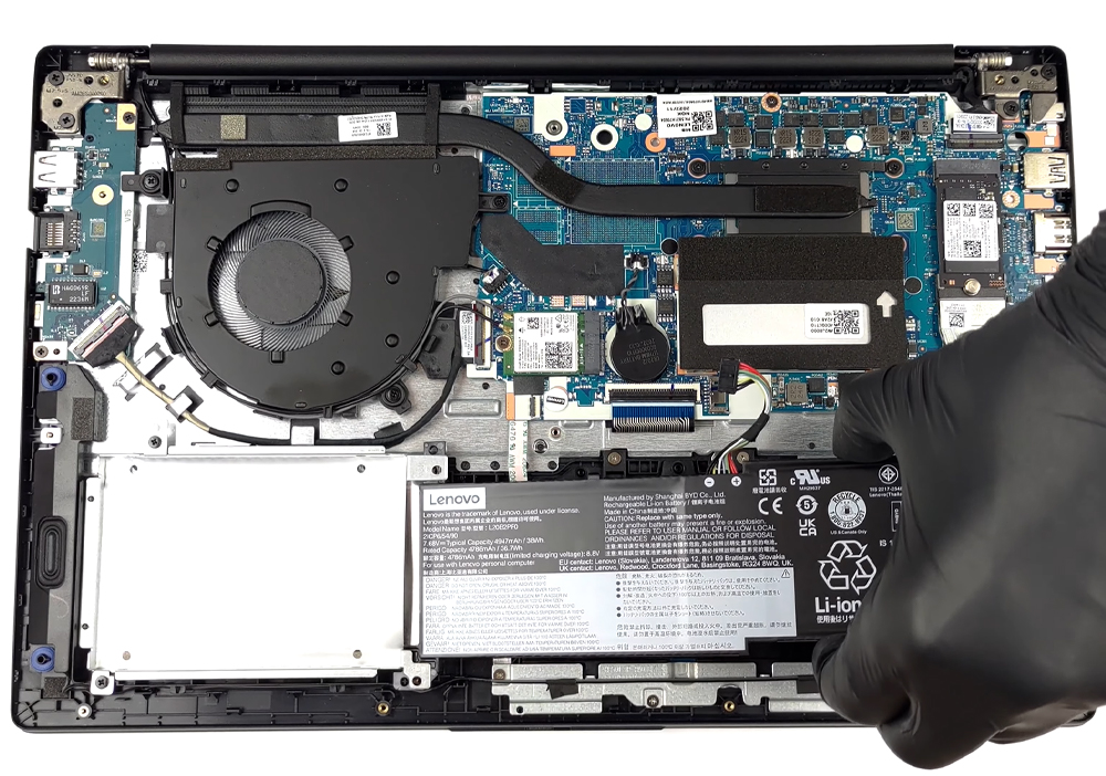 Hướng dẫn thay pin laptop Lenovo V15 Gen 3