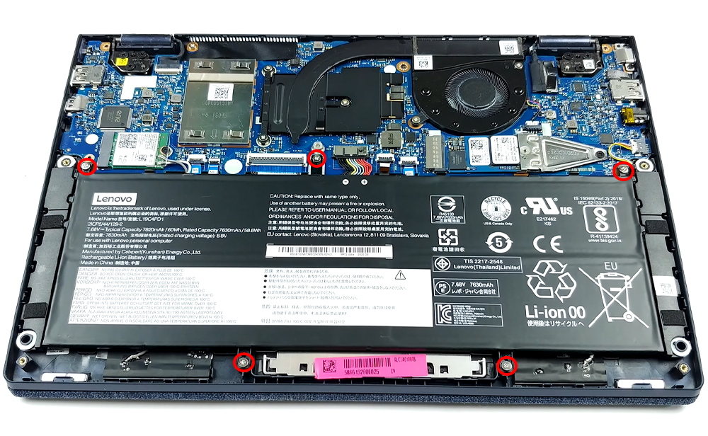 Hướng dẫn thay pin laptop Lenovo Yoga 6 13inch