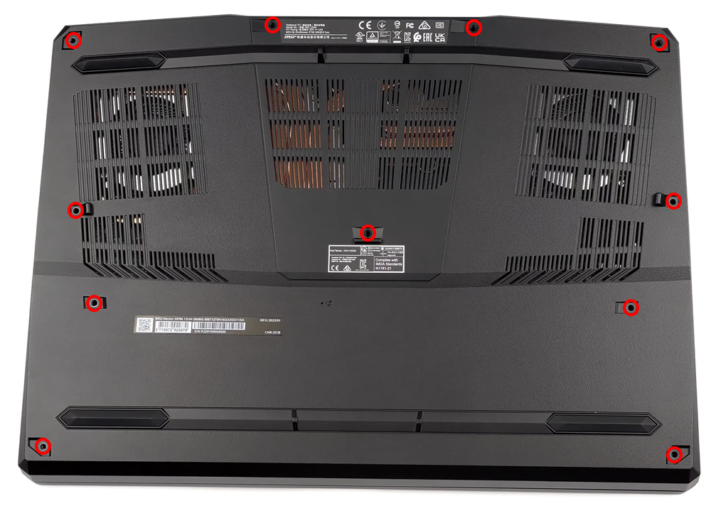 Hướng dẫn thay pin laptop MSI Vector GP66 (12Ux)