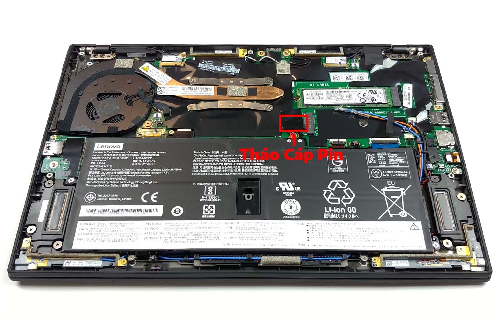 Hướng dẫn thay pin laptop Lenovo ThinkPad X1 Carbon Gen 8
