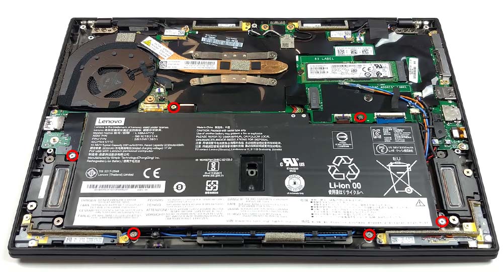 Hướng dẫn thay pin laptop Lenovo ThinkPad X1 Carbon Gen 8