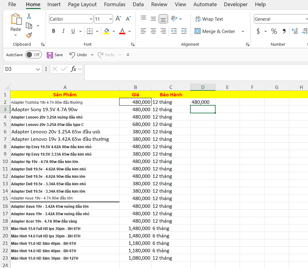 Hướng Dẫn Thêm Dấu Phẩy Vào Các Số Trong Excel