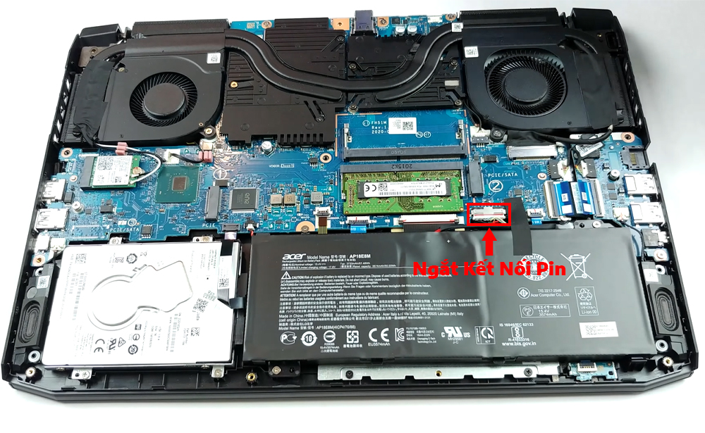 Hướng dẫn vệ sinh Acer Nitro 5 AN515-55