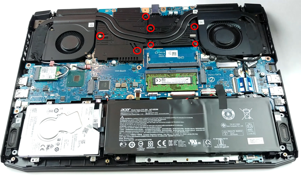 Hướng dẫn vệ sinh Acer Nitro 5 AN515-55