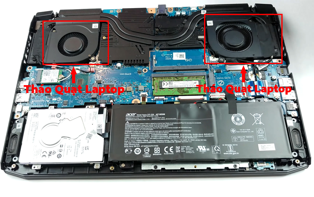 Hướng dẫn vệ sinh Acer Nitro 5 AN515-55