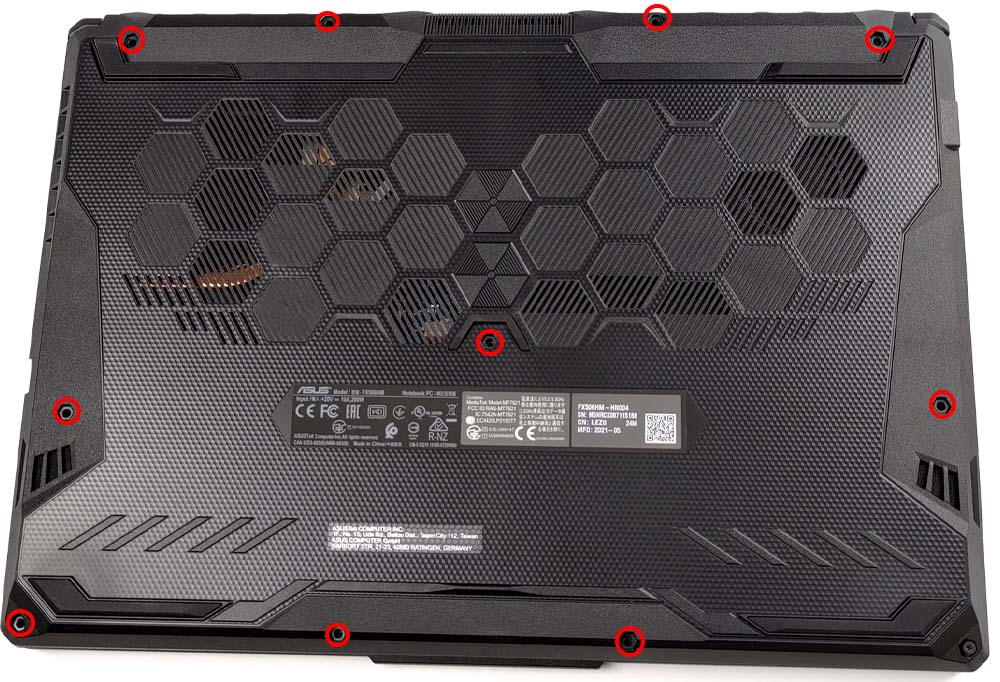 Hướng dẫn vệ sinh ASUS TUF Gaming F15 FX506 2021