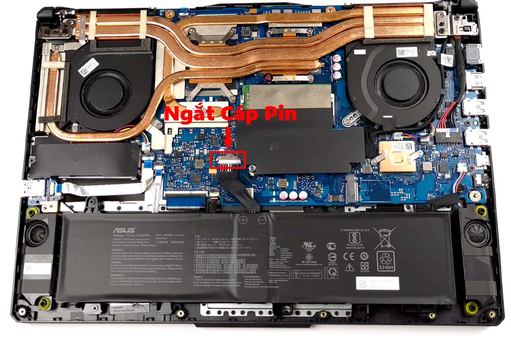Hướng dẫn vệ sinh ASUS TUF Gaming F15 FX506 2021