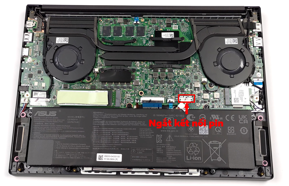 Hướng dẫn vệ sinh ASUS VivoBook Pro 14X OLED M7400