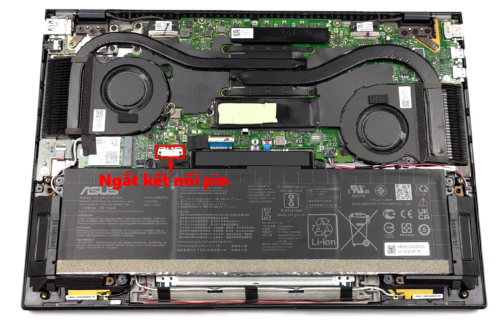 Hướng dẫn vệ sinh ASUS ZenBook 14X OLED UX5401 11th Gen