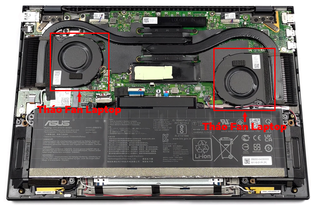 Hướng dẫn vệ sinh ASUS ZenBook 14X OLED UX5401 11th Gen