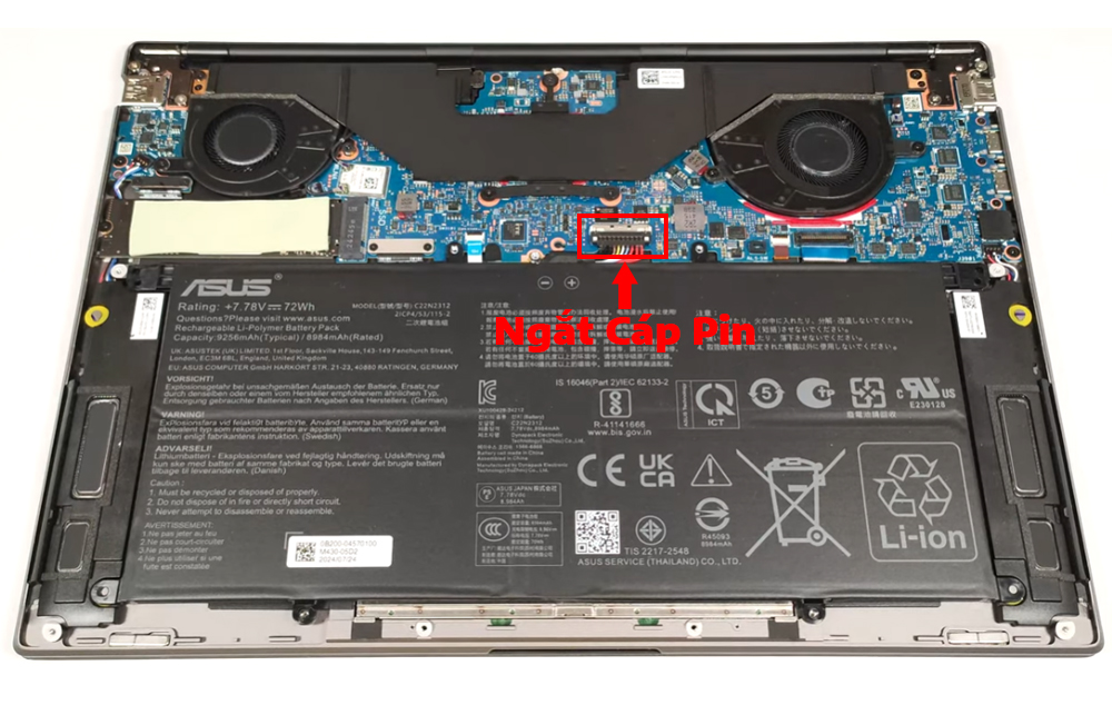 Hướng dẫn vệ sinh ASUS Zenbook S 14 UX5406