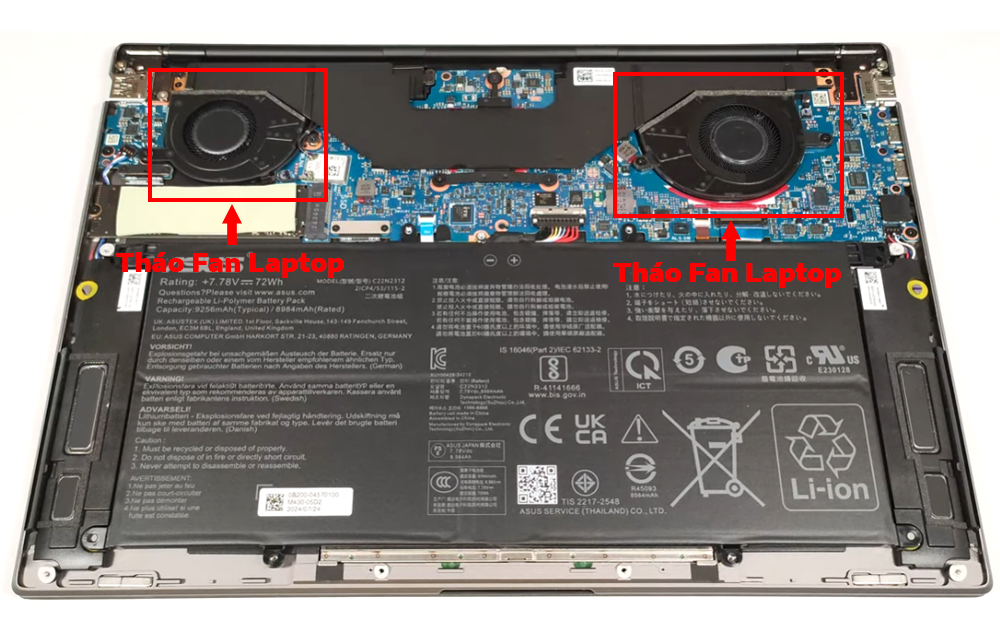 Hướng dẫn vệ sinh ASUS Zenbook S 14 UX5406
