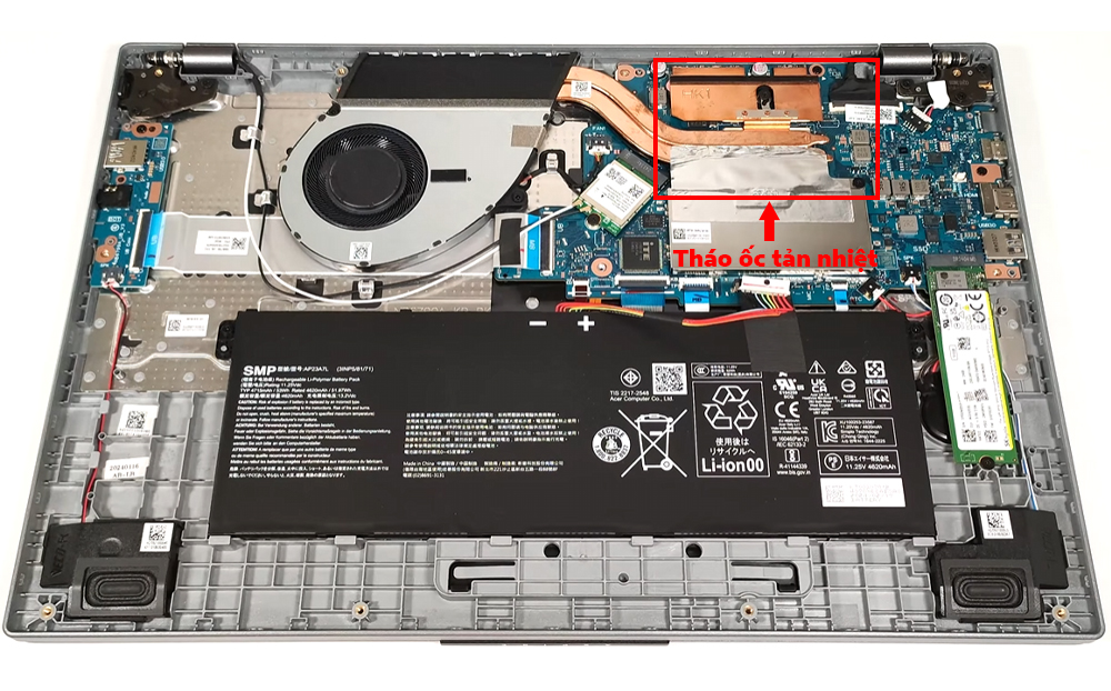 Hướng dẫn vệ sinh Acer Aspire 15 A15-41M