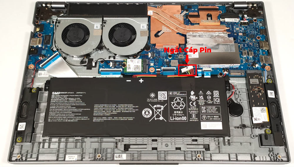 Hướng dẫn vệ sinh laptop Acer Aspire 16 A16-51GM