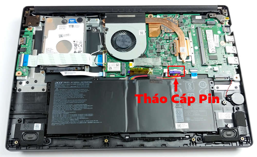 Hướng dẫn vệ sinh Acer Aspire 3 A315-55g