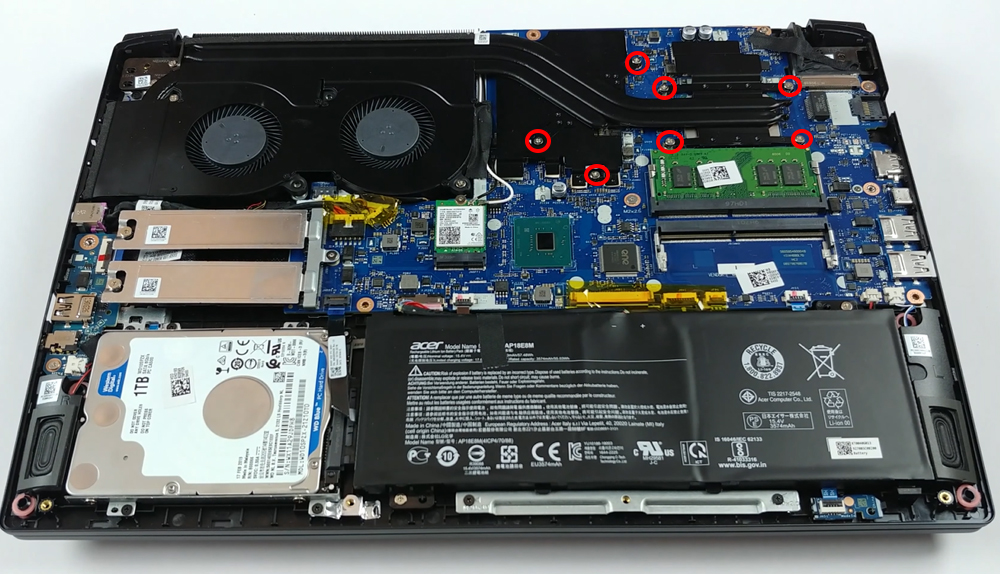 Hướng dẫn vệ sinh Acer Aspire 7 A715-74G