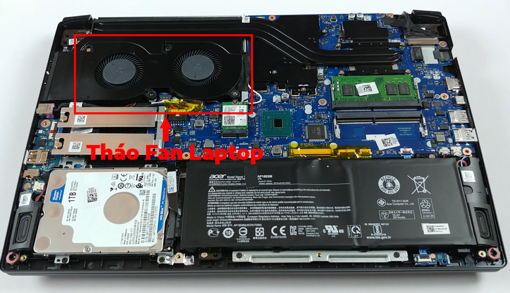 Hướng dẫn vệ sinh Acer Aspire 7 A715-74G