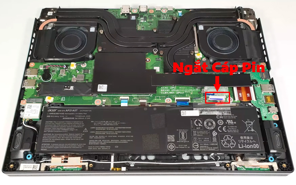 Hướng dẫn vệ sinh Acer Nitro 16 AN16-42