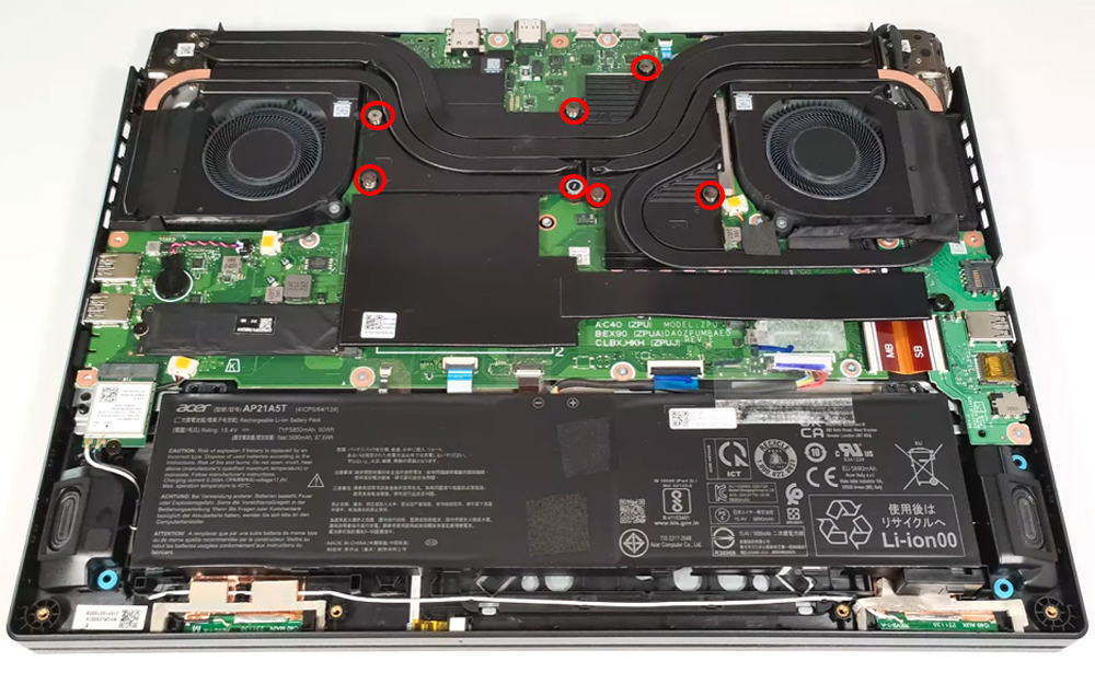 Hướng dẫn vệ sinh Acer Nitro 16 AN16-42