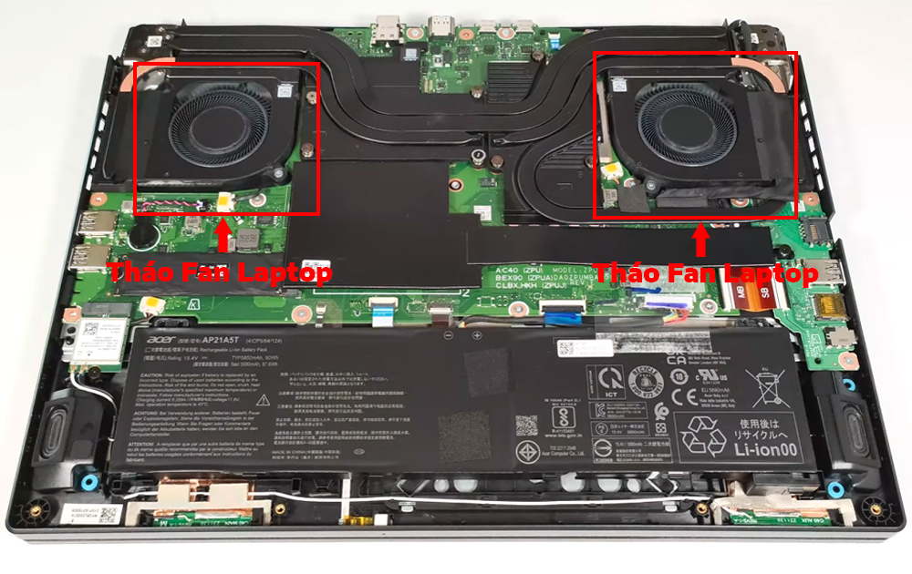 Hướng dẫn vệ sinh Acer Nitro 16 AN16-42