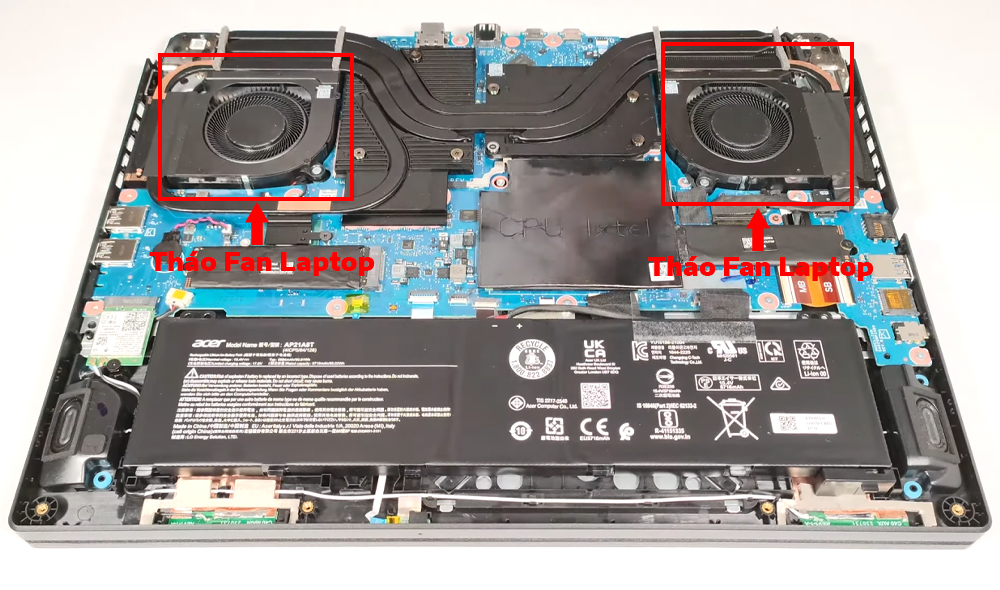 Hướng dẫn vệ sinh Acer Nitro 16 AN16-72
