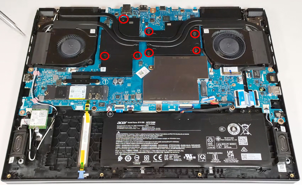Hướng dẫn vệ sinh Acer Nitro V 16 ANV16-71