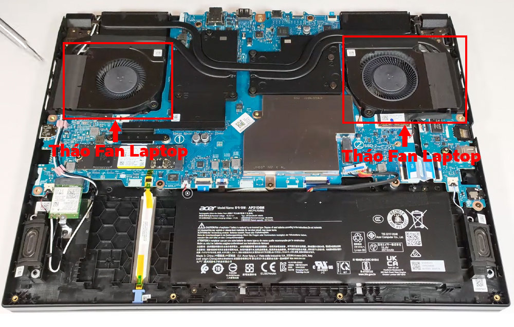 Hướng dẫn vệ sinh Acer Nitro V 16 ANV16-71