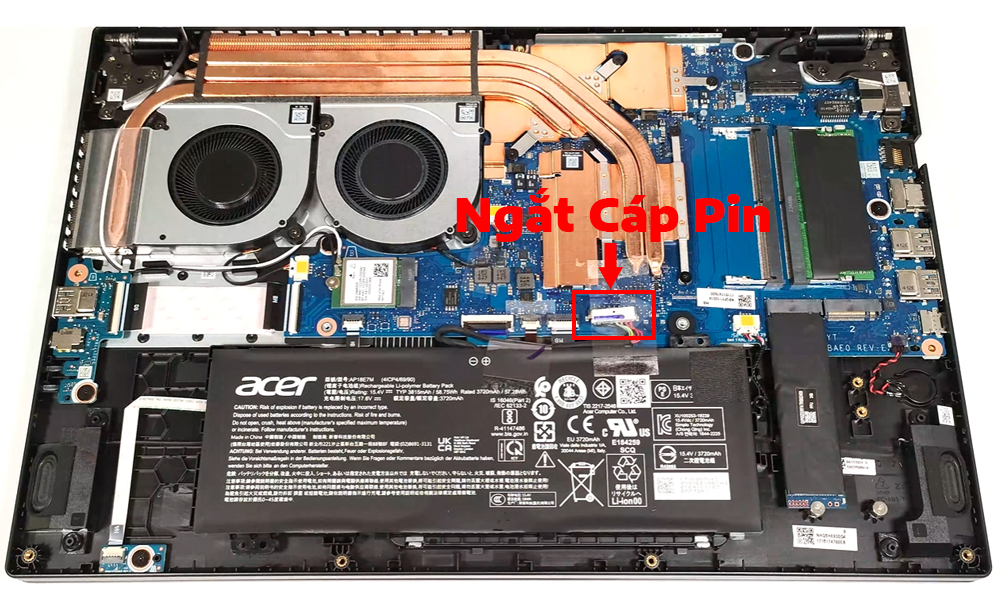 Hướng dẫn vệ sinh Acer Nitro V 15 ANV15-41