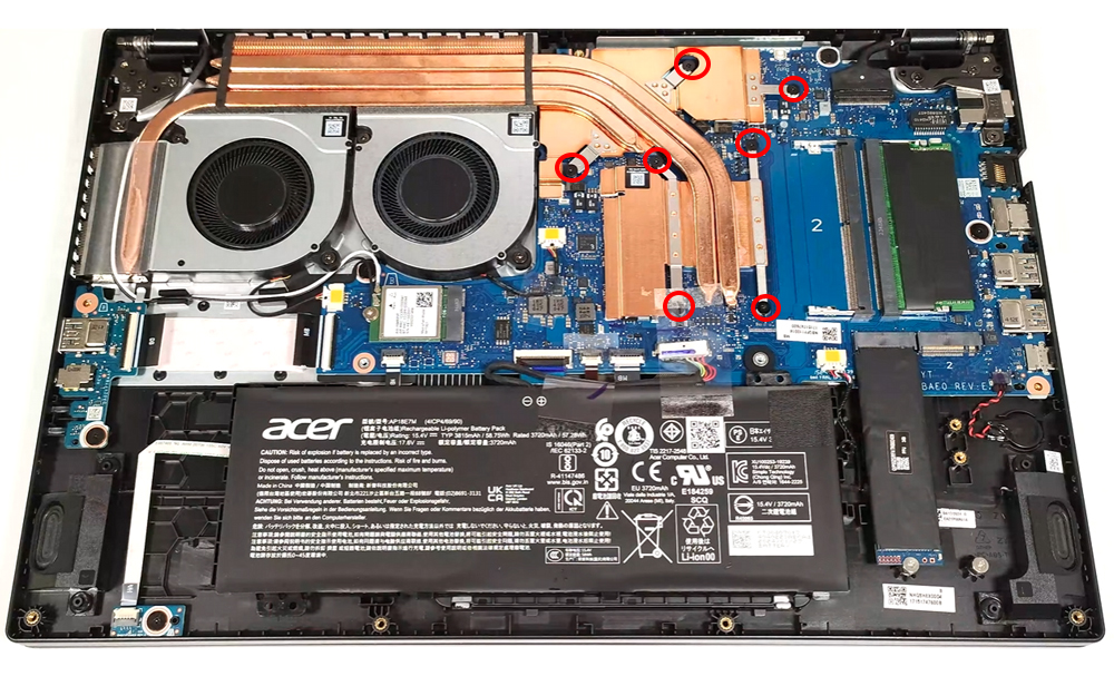 Hướng dẫn vệ sinh Acer Nitro V 15 ANV15-41
