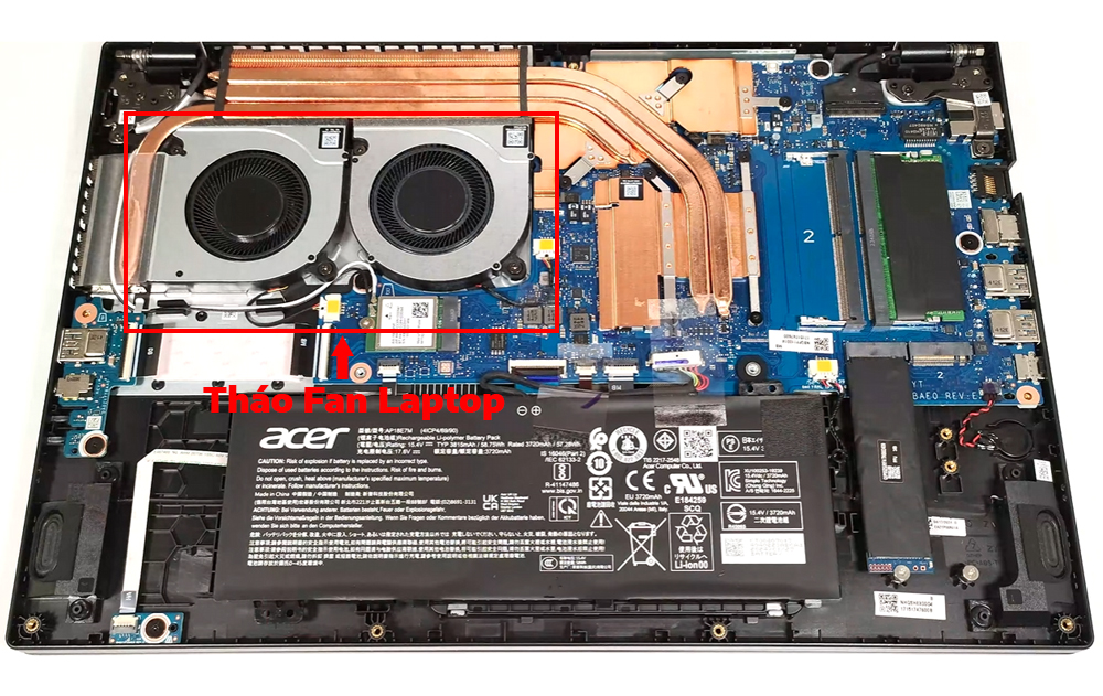 Hướng dẫn vệ sinh Acer Nitro V 15 ANV15-41