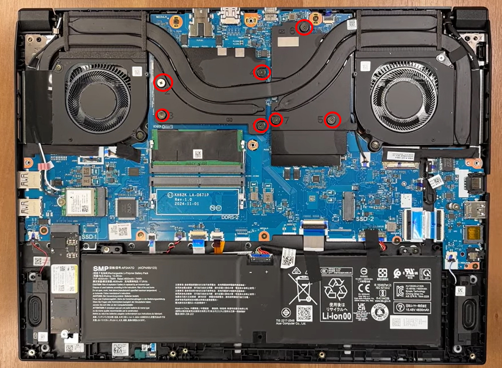 Hướng dẫn vệ sinh Acer Nitro V 16 AI ANV16-61