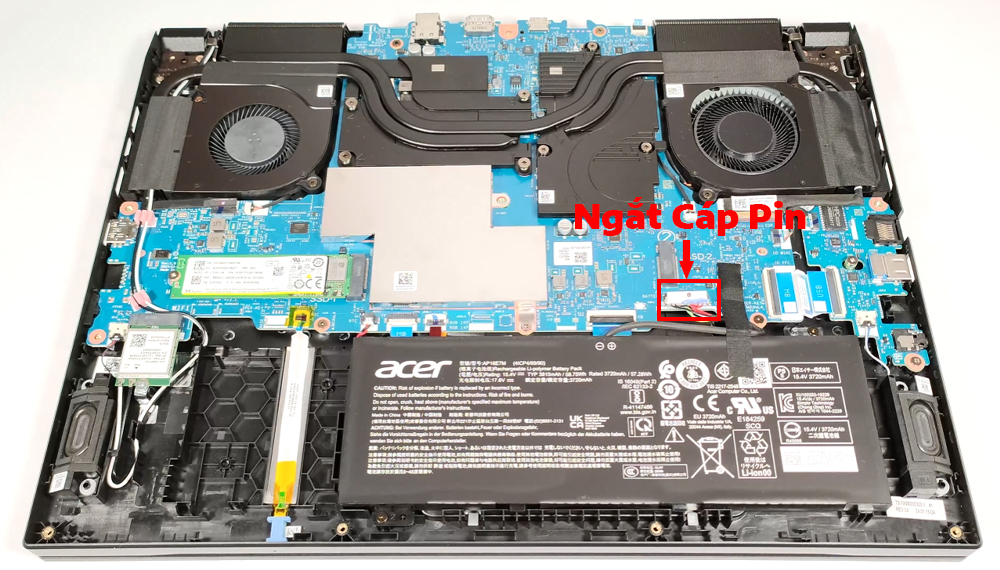 Hướng dẫn vệ sinh Acer Nitro V 16 ANV16-41